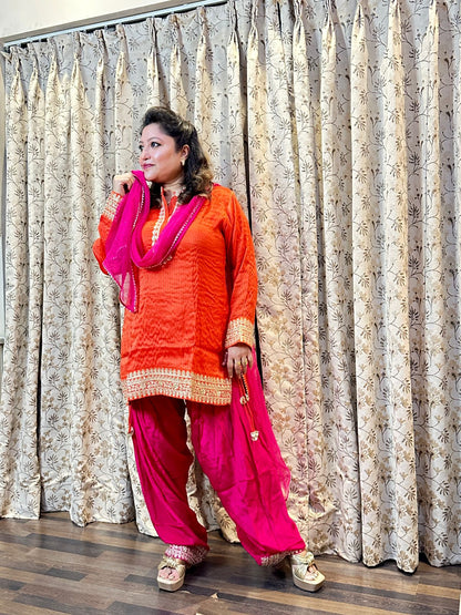 Tissue Silk Gulabo Shringar Set